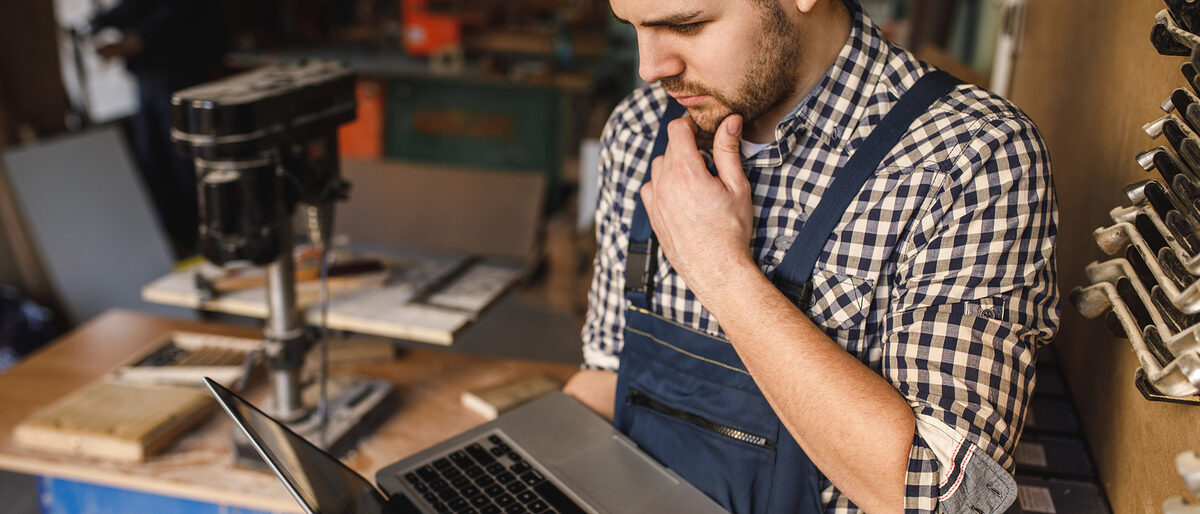 Laptop Handwerker Laptop Handwerker