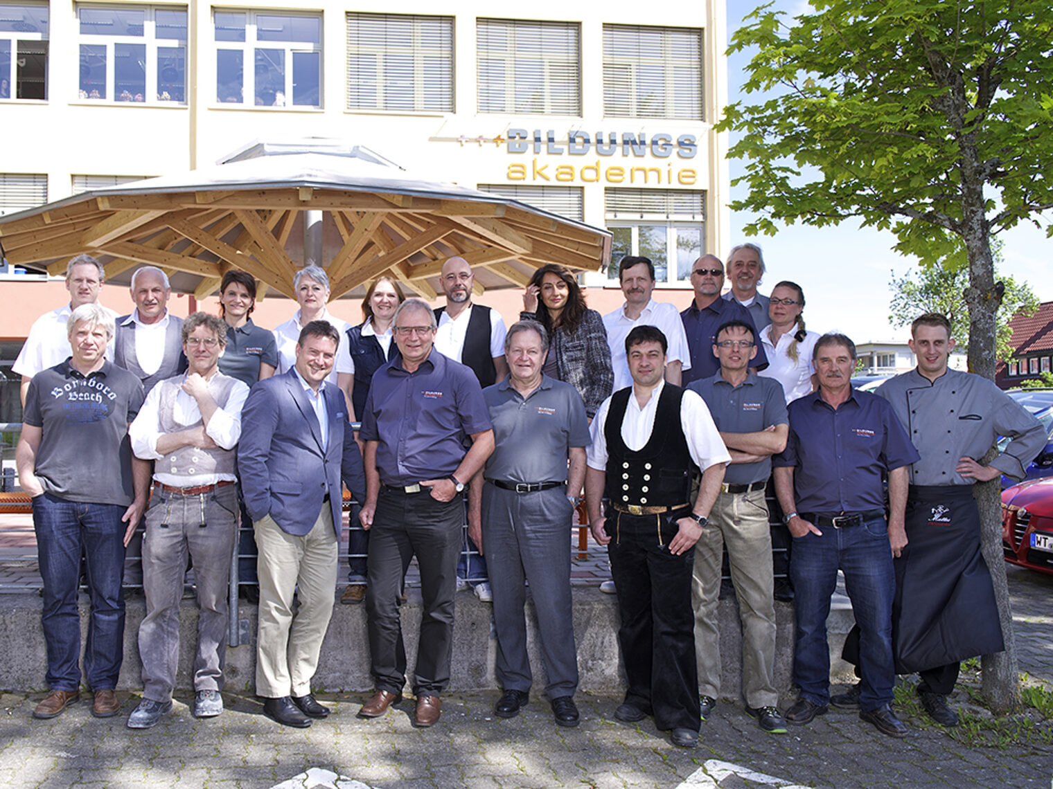 Gruppenbild Mitarbeiter der Bildungsakademie Rottweil (2014)