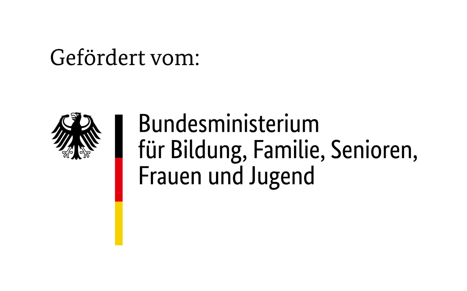 Logo des Bundesministeriums für Bildung, Familie, Senioren, Frauen und Jugend (BMBFSFJ)