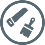 Icon für Kurse zum Thema Holz, Farbe, Wohnen